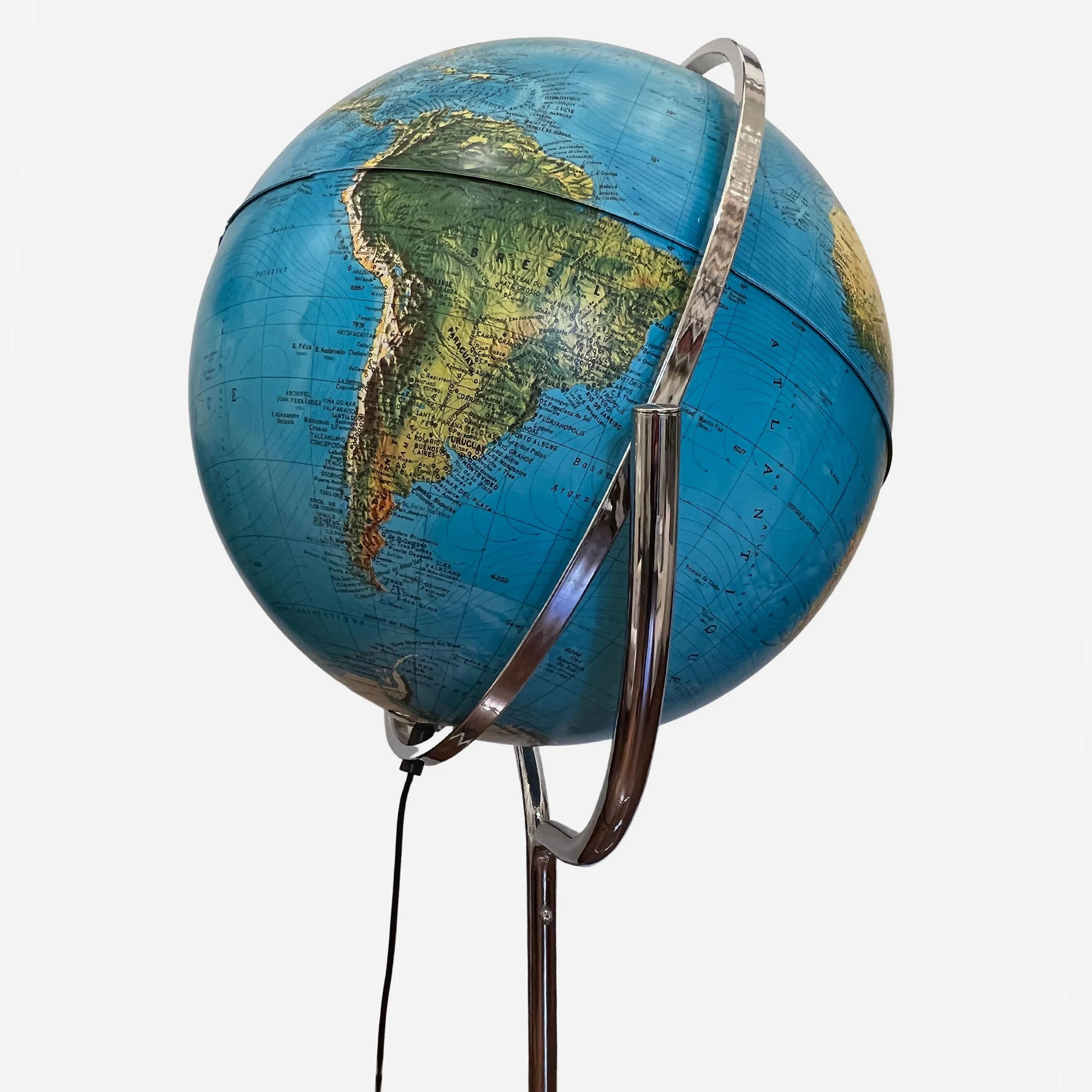 Globe terrestre sur pied, Italie 1980 -06