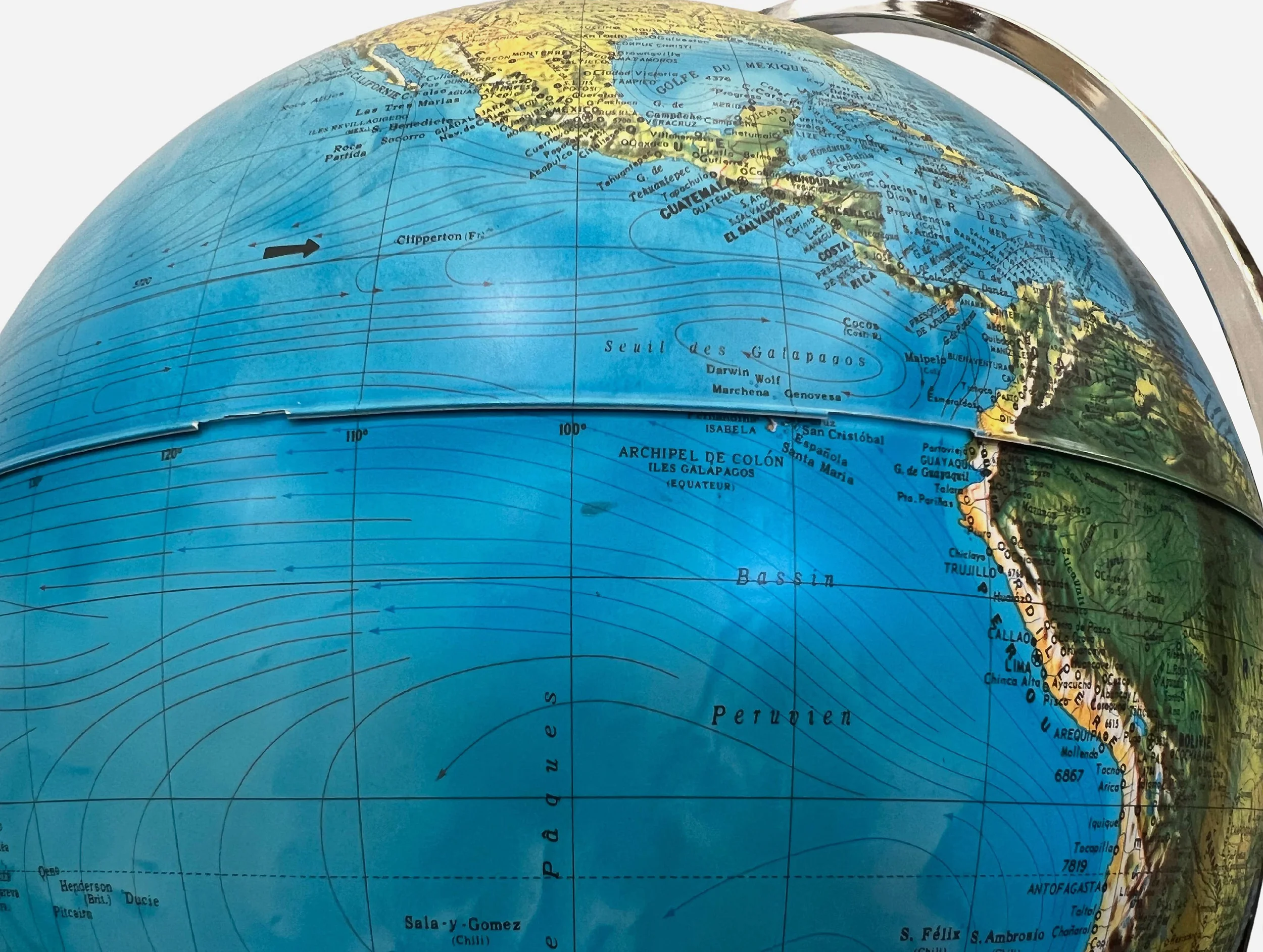 Globe terrestre sur pied, Italie 1980 -08