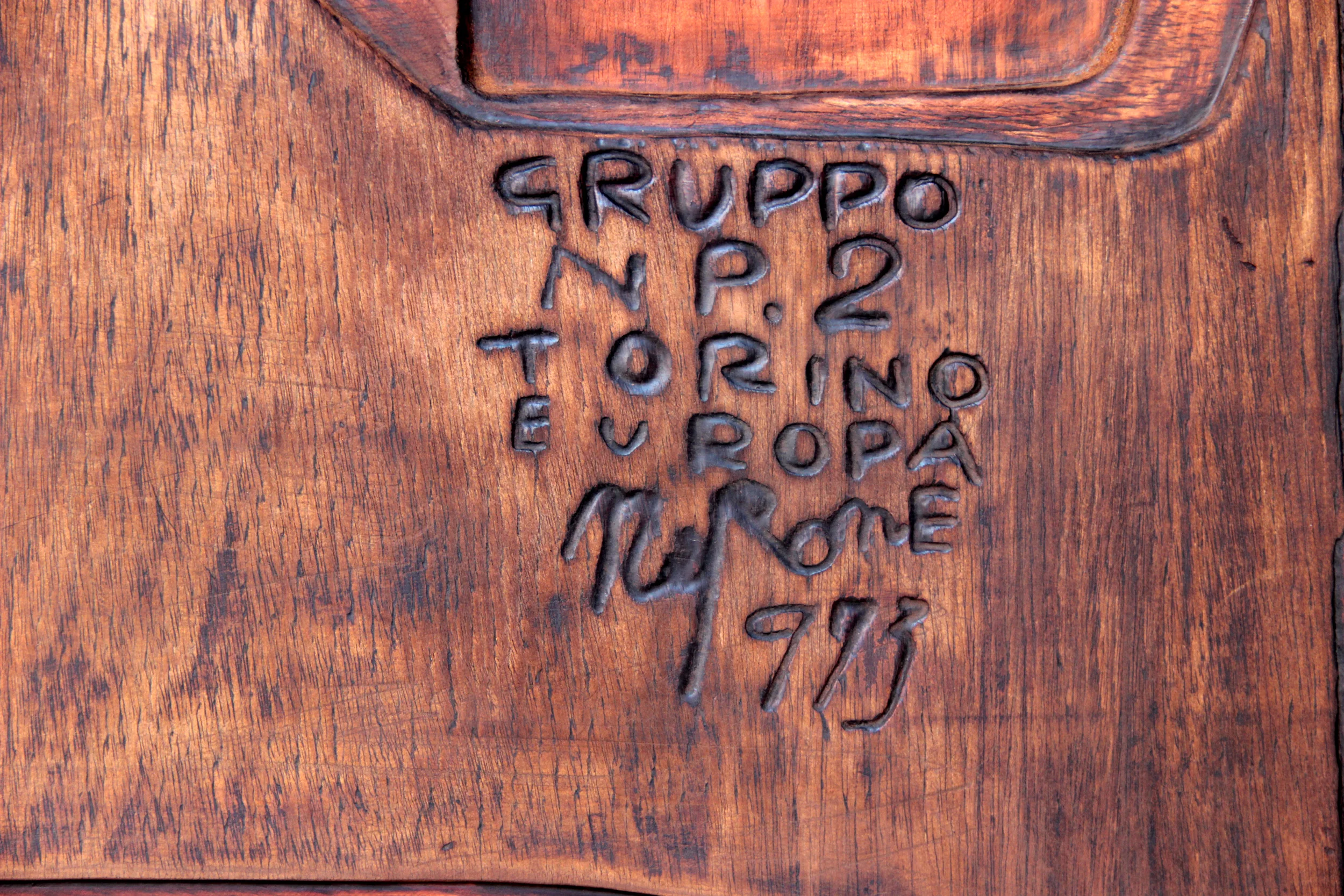 Grand panneau mural en 6 éléments, Nerone Ceccarelli Gruppo NP2-06