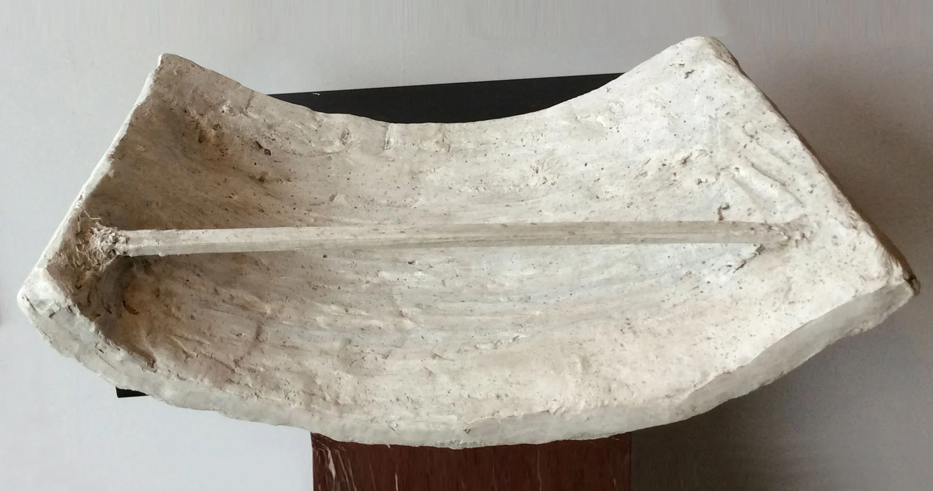 Partie de chapiteau Toscan en plâtre, France fin du XIXème siècle-03