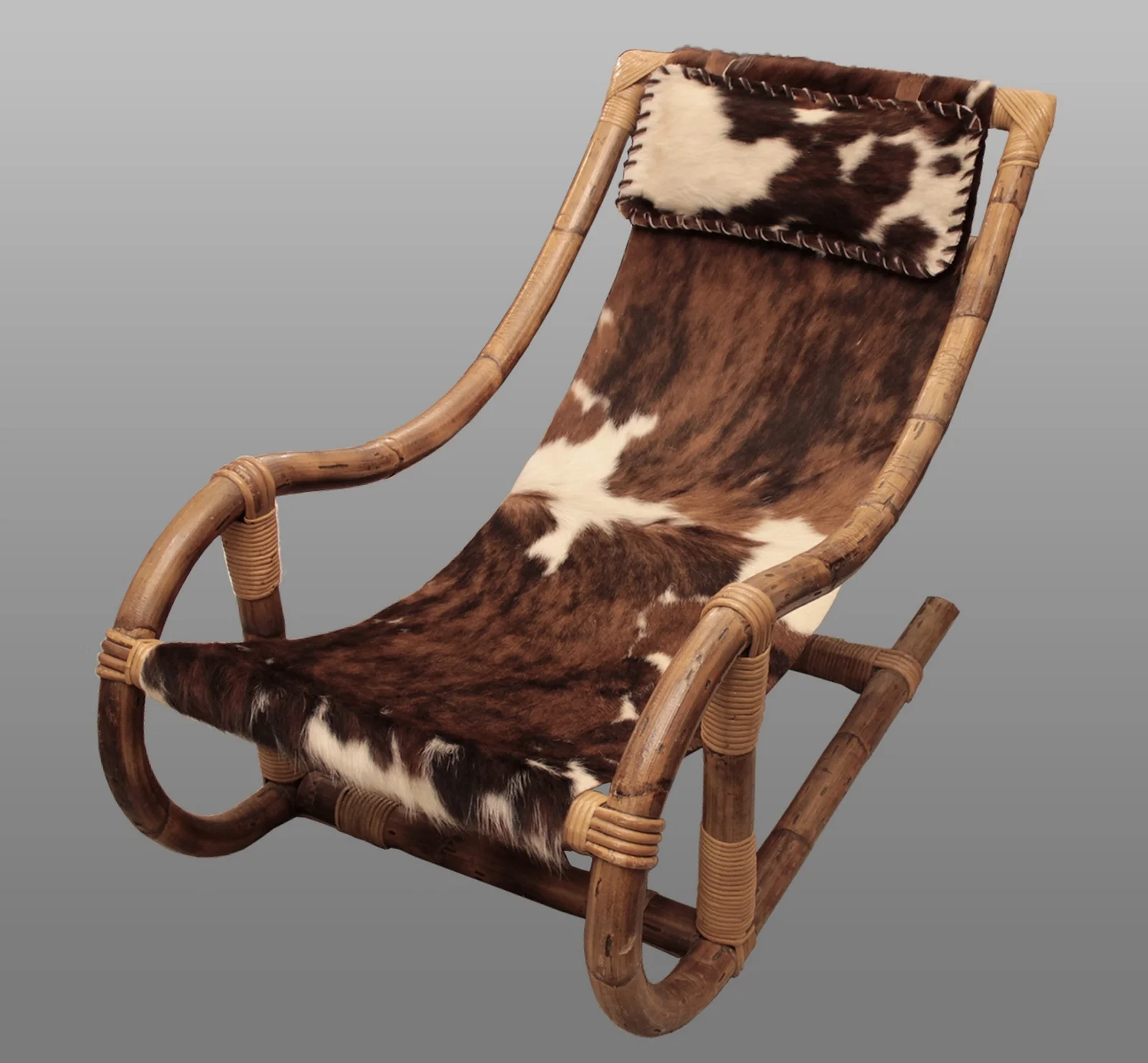 Transat et tabouret-repose-pieds, Audoux-Minnet France 1950-02