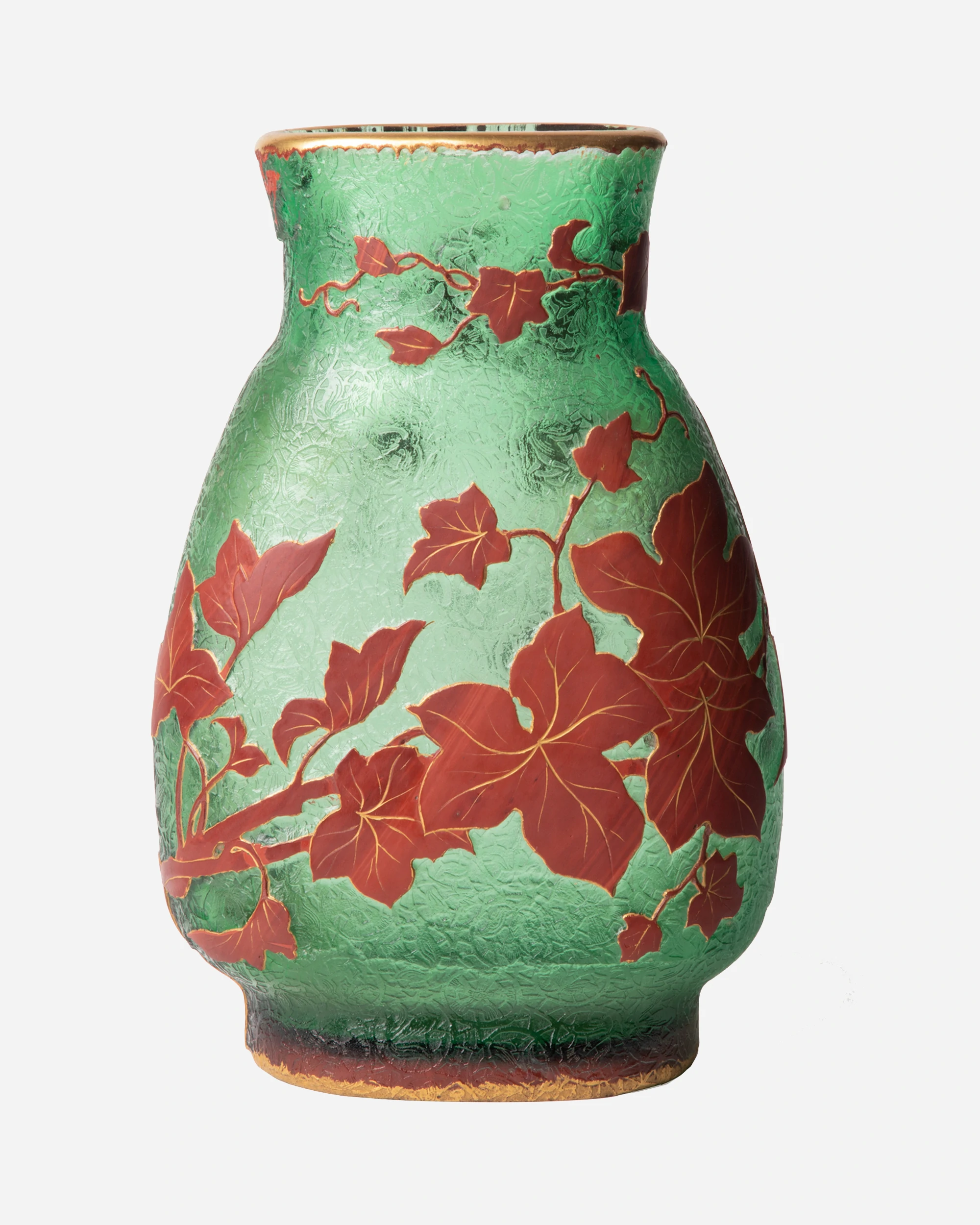 Vase « Feuilles de vigne », par Daum Frères-02
