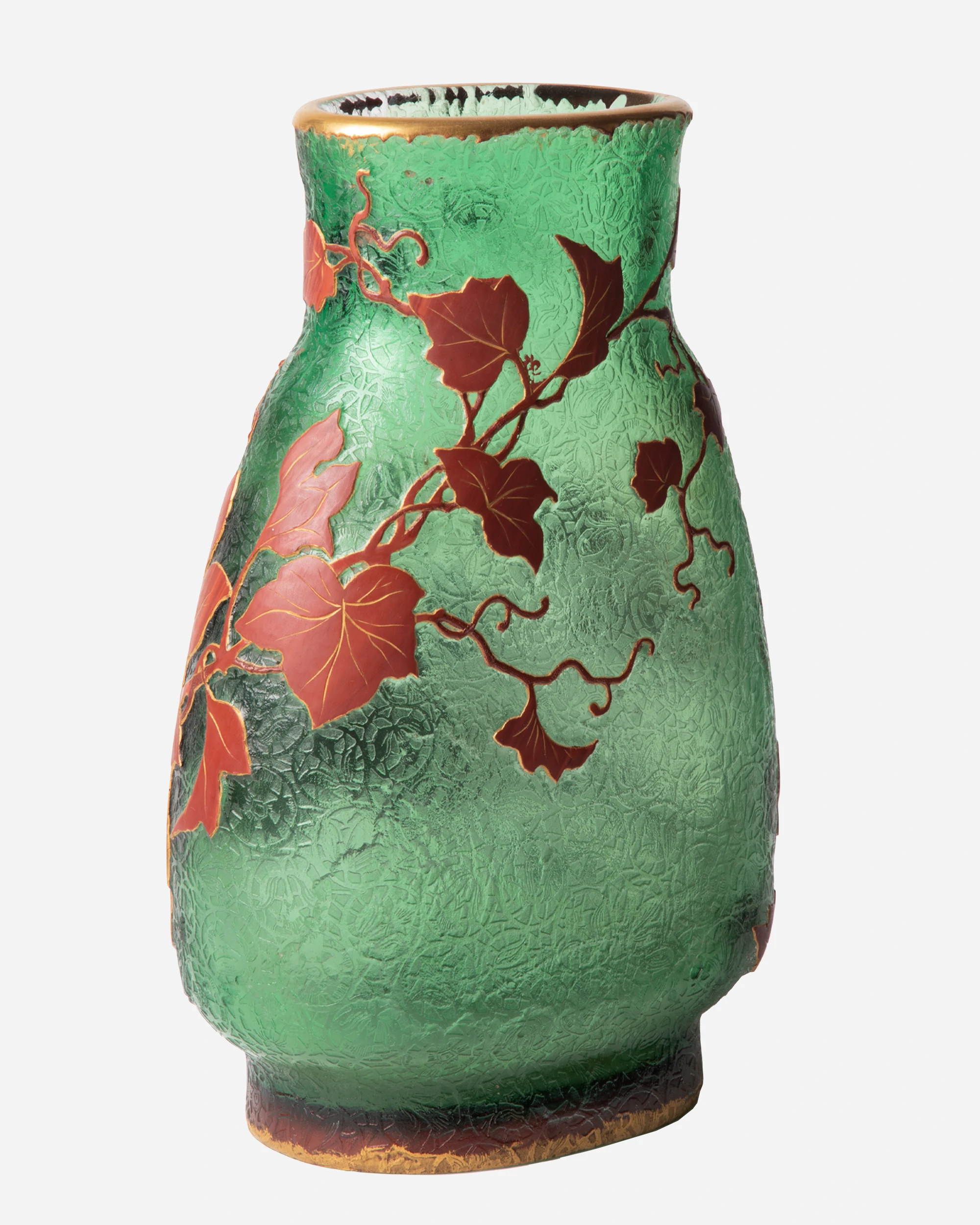 Vase « Feuilles de vigne », par Daum Frères-04