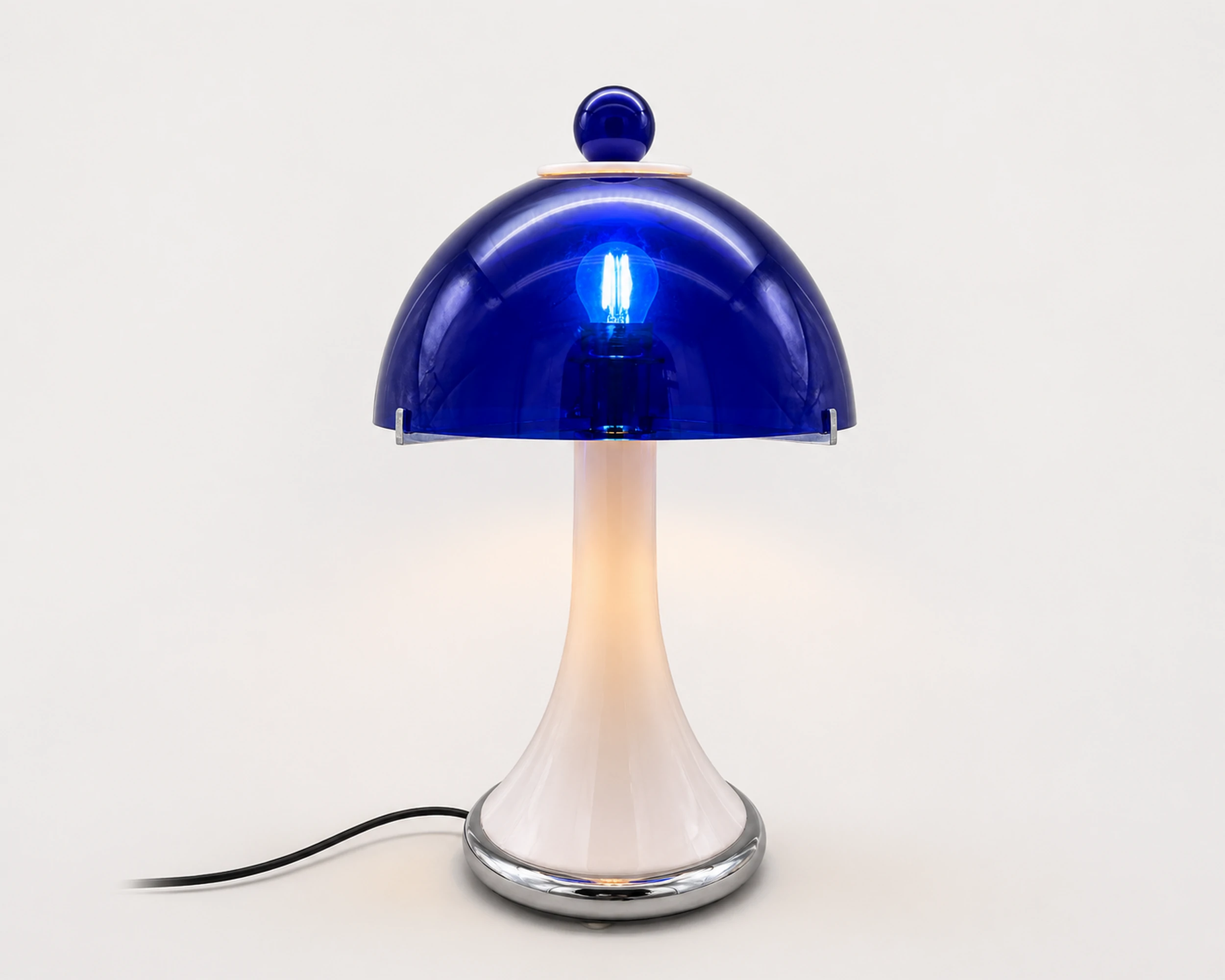 LAMPE VERRE BLEU 2